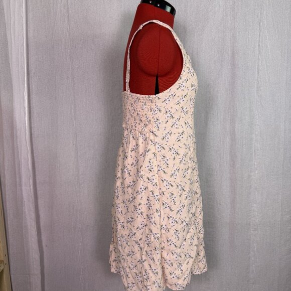 American Eagle Outfitters Womens Floral Dress Size Medium Cream Sundress E825 - Picture 6 of 13